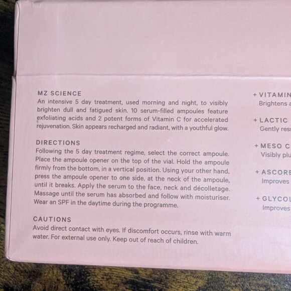 MZ SKIN Glow Boost Ampoules 10-Pack Set - Picture 4 of 8